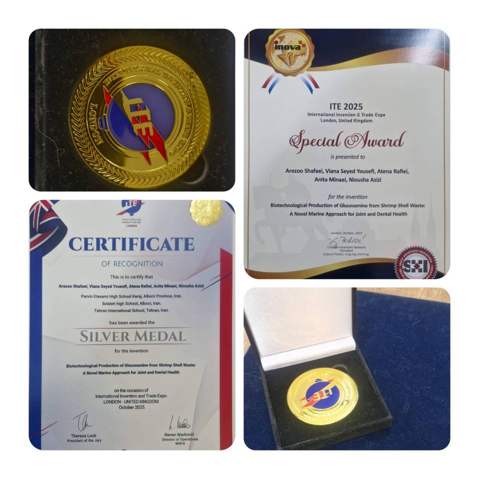 Grade 12 Student Niousha Azizi Wins Silver Medal at International Invention Expo